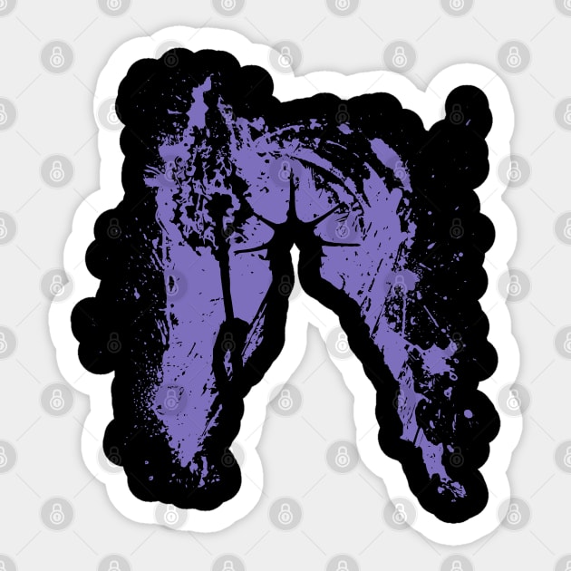 Aldrich Splatter Sticker by Fabricated_Abyss